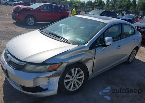 2012 Honda Civic Ex из США, поврежденный, VIN 2HGFB2F82CH539864